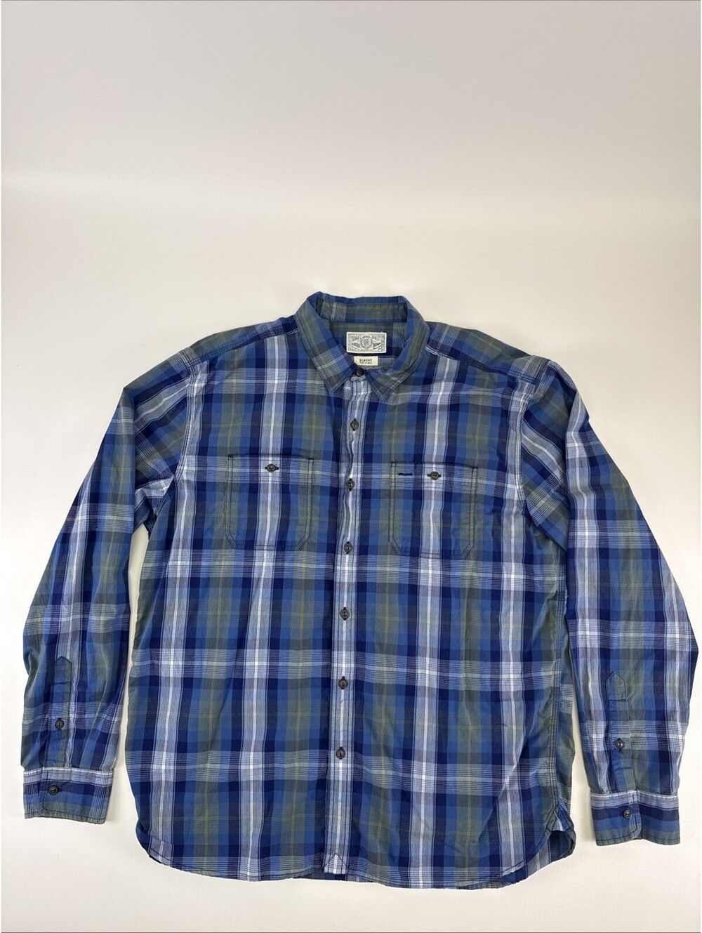 Lucky Brand Long Sleeve Plaid Button Down XL
